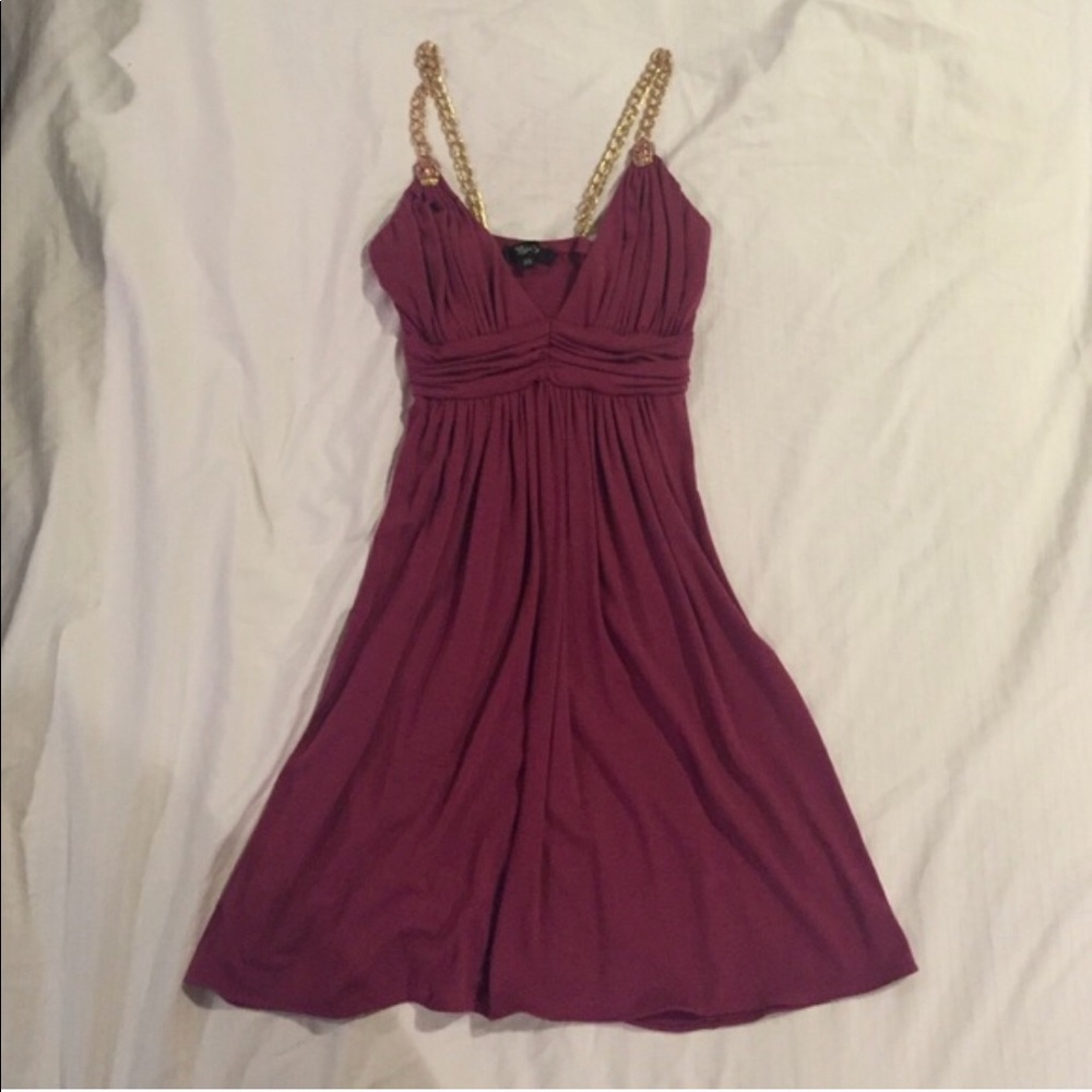 Sky magenta mini dress